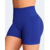 imageYEOREO Women Seamless Scrunch Workout Shorts High Waisted Intensify Running Gym Yoga WorkoutBlue