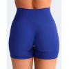 imageYEOREO Women Seamless Scrunch Workout Shorts High Waisted Intensify Running Gym Yoga WorkoutBlue