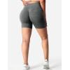 imageYEOREO Women Seamless Scrunch Workout Shorts High Waisted Intensify Running Gym Yoga WorkoutDark Grey