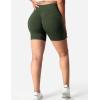 imageYEOREO Women Seamless Scrunch Workout Shorts High Waisted Intensify Running Gym Yoga WorkoutEvergreen