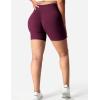 imageYEOREO Women Seamless Scrunch Workout Shorts High Waisted Intensify Running Gym Yoga WorkoutGrape