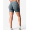 imageYEOREO Women Seamless Scrunch Workout Shorts High Waisted Intensify Running Gym Yoga WorkoutGrey