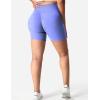 imageYEOREO Women Seamless Scrunch Workout Shorts High Waisted Intensify Running Gym Yoga WorkoutLilac
