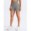 imageYEOREO Women Seamless Scrunch Workout Shorts High Waisted Intensify Running Gym Yoga WorkoutNeutral Gray