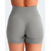 imageYEOREO Women Seamless Scrunch Workout Shorts High Waisted Intensify Running Gym Yoga WorkoutNeutral Gray