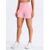 imageYEOREO Women Seamless Scrunch Workout Shorts High Waisted Intensify Running Gym Yoga WorkoutPink Solid
