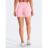 imageYEOREO Women Seamless Scrunch Workout Shorts High Waisted Intensify Running Gym Yoga WorkoutPink Solid