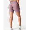 imageYEOREO Women Seamless Scrunch Workout Shorts High Waisted Intensify Running Gym Yoga WorkoutPurpledove