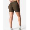 imageYEOREO Women Seamless Scrunch Workout Shorts High Waisted Intensify Running Gym Yoga WorkoutSolid Coffee