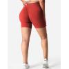 imageYEOREO Women Seamless Scrunch Workout Shorts High Waisted Intensify Running Gym Yoga WorkoutSolid Formula Red
