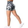 imageYEOREO Women Seamless Scrunch Workout Shorts High Waisted Intensify Running Gym Yoga WorkoutTie Dye Black