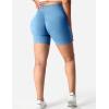 imageYEOREO Women Seamless Scrunch Workout Shorts High Waisted Intensify Running Gym Yoga WorkoutWashed Denim
