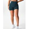 imageYEOREO Women Seamless Scrunch Workout Shorts High Waisted Intensify Running Gym Yoga WorkoutWhale Blue