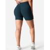 imageYEOREO Women Seamless Scrunch Workout Shorts High Waisted Intensify Running Gym Yoga WorkoutWhale Blue