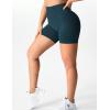 imageYEOREO Women Seamless Scrunch Workout Shorts High Waisted Intensify Running Gym Yoga WorkoutWhale Blue