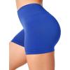 imageYEOREO Workout Scrunch Shorts Women V Back Gym Butt Lifting Liz High Waisted Seamless ShortsBlue