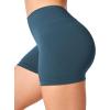 imageYEOREO Workout Scrunch Shorts Women V Back Gym Butt Lifting Liz High Waisted Seamless ShortsBluegreen