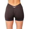 imageYEOREO Workout Scrunch Shorts Women V Back Gym Butt Lifting Liz High Waisted Seamless ShortsChocolate