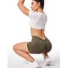 imageYEOREO Workout Scrunch Shorts Women V Back Gym Butt Lifting Liz High Waisted Seamless ShortsCoffee