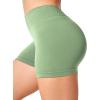 imageYEOREO Workout Scrunch Shorts Women V Back Gym Butt Lifting Liz High Waisted Seamless ShortsGreen