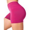 imageYEOREO Workout Scrunch Shorts Women V Back Gym Butt Lifting Liz High Waisted Seamless ShortsRose Red