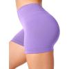 imageYEOREO Workout Scrunch Shorts Women V Back Gym Butt Lifting Liz High Waisted Seamless ShortsTaro Purple