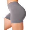imageYEOREO Workout Scrunch Shorts Women V Back Gym Butt Lifting Liz High Waisted Seamless ShortsTaupe