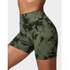 imageYEOREO Workout Scrunch Shorts Women V Back Gym Butt Lifting Liz High Waisted Seamless ShortsTie Dye Green