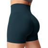 imageYEOREO Women Seamless Scrunch Workout Shorts High Waisted Intensify Running Gym Yoga WorkoutWhale Blue