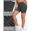 imageYEOREO Dora Seamless Scrunch Workout Shorts for Women High Waisted Butt Lifting Gym Yoga Biker ShortsCoal