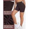 imageYEOREO Dora Seamless Scrunch Workout Shorts for Women High Waisted Butt Lifting Gym Yoga Biker ShortsCocoa