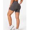 imageYEOREO Dora Seamless Scrunch Workout Shorts for Women High Waisted Butt Lifting Gym Yoga Biker ShortsDeep Taupe