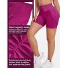 imageYEOREO Dora Seamless Scrunch Workout Shorts for Women High Waisted Butt Lifting Gym Yoga Biker ShortsFuchsia