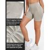 imageYEOREO Dora Seamless Scrunch Workout Shorts for Women High Waisted Butt Lifting Gym Yoga Biker ShortsLight Gray