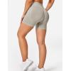 imageYEOREO Dora Seamless Scrunch Workout Shorts for Women High Waisted Butt Lifting Gym Yoga Biker ShortsLight Gray