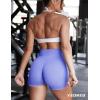 imageYEOREO Dora Seamless Scrunch Workout Shorts for Women High Waisted Butt Lifting Gym Yoga Biker ShortsLilac