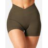 imageYEOREO Scrunch Butt Workout Shorts Women 35quot Seamless V Cross Waist Sport Gym Amplify ShortsCoffee