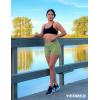 imageYEOREO Scrunch Butt Workout Shorts Women 35quot Seamless V Cross Waist Sport Gym Amplify ShortsGreen