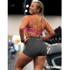 imageYEOREO Scrunch Butt Workout Shorts Women 35quot Seamless V Cross Waist Sport Gym Amplify ShortsGrey