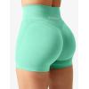 imageYEOREO Scrunch Butt Workout Shorts Women 35quot Seamless V Cross Waist Sport Gym Amplify ShortsLight Green