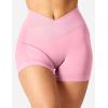 imageYEOREO Scrunch Butt Workout Shorts Women 35quot Seamless V Cross Waist Sport Gym Amplify ShortsLight Pink