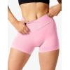 imageYEOREO Scrunch Butt Workout Shorts Women 35quot Seamless V Cross Waist Sport Gym Amplify ShortsLight Pink