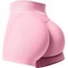 imageYEOREO Scrunch Butt Workout Shorts Women 35quot Seamless V Cross Waist Sport Gym Amplify ShortsLight Pink