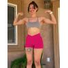 imageYEOREO Scrunch Butt Workout Shorts Women 35quot Seamless V Cross Waist Sport Gym Amplify ShortsMagenta