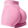 imageYEOREO Scrunch Butt Workout Shorts Women 35quot Seamless V Cross Waist Sport Gym Amplify ShortsPink
