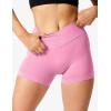 imageYEOREO Scrunch Butt Workout Shorts Women 35quot Seamless V Cross Waist Sport Gym Amplify ShortsPink