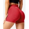 imageYEOREO Scrunch Butt Workout Shorts Women 35quot Seamless V Cross Waist Sport Gym Amplify ShortsRed