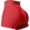 imageYEOREO Scrunch Butt Workout Shorts Women 35quot Seamless V Cross Waist Sport Gym Amplify ShortsRed