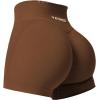imageYEOREO Scrunch Butt Workout Shorts Women 35quot Seamless V Cross Waist Sport Gym Amplify ShortsSangria
