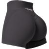imageYEOREO Scrunch Butt Workout Shorts Women 35quot Seamless V Cross Waist Sport Gym Amplify ShortsShale Brown